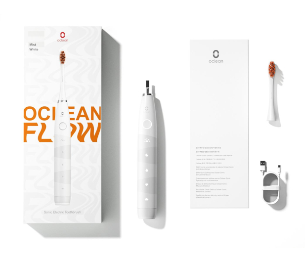 Oclean Szczoteczka soniczna Flow biały - 1036487 - zdjęcie 5